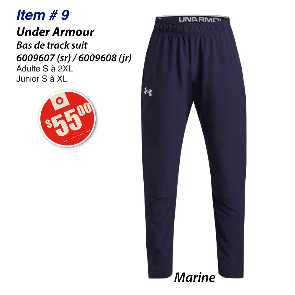 Item 09 Lynx St-Raymond bas de track suit UA 6009607 6009608 2026