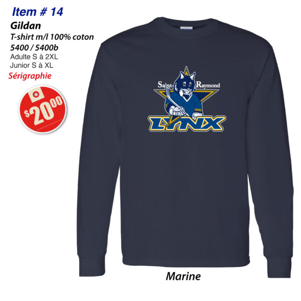 Item 14 Lynx St-Raymond T-Shirt Gildan 5400 5400B 2025