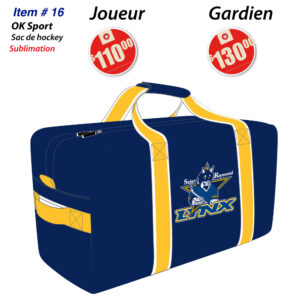 Item 16 Lynx St-Raymond Sac de hockey 2025
