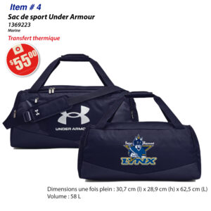 Item 04 Lynx St-Raymond Sac de sport UA 1369223 2025